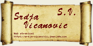 Srđa Vicanović vizit kartica
